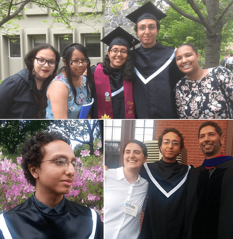 Andy graduating from Tufts University