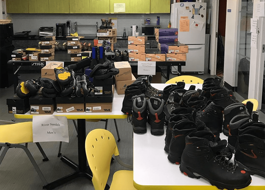 Boots and summer equipment