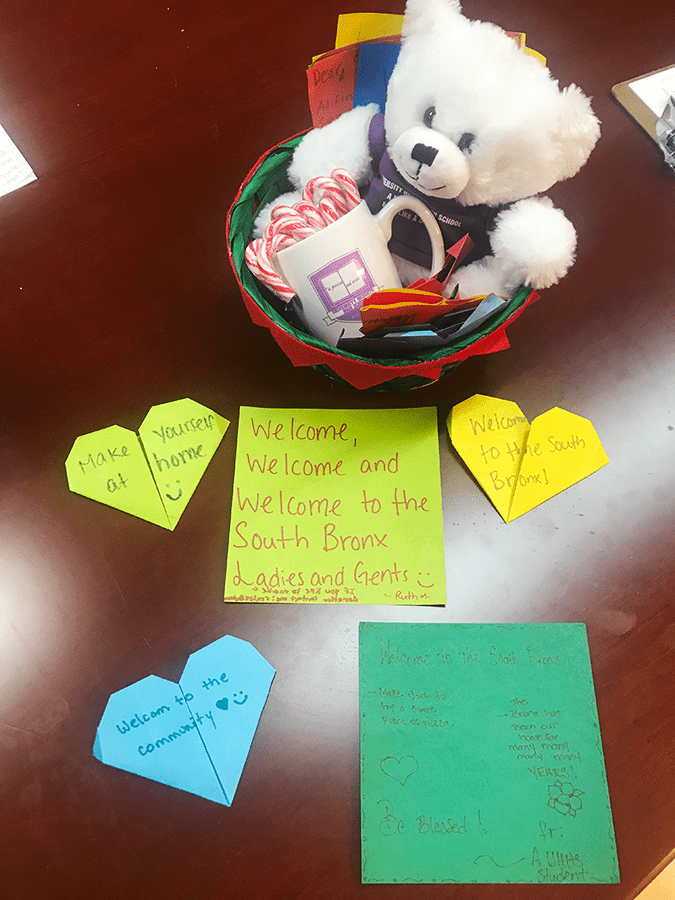 Summer Search Bronx student gift basket