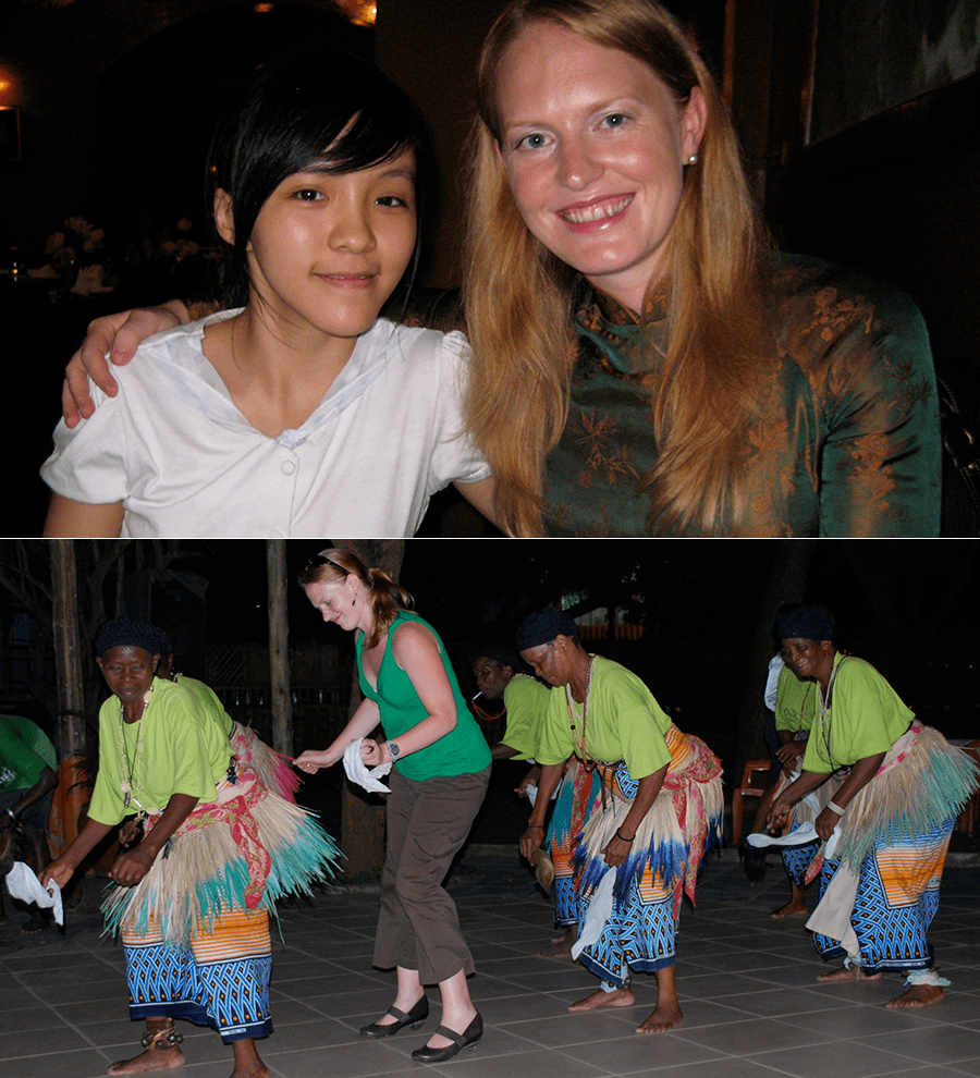 Anna Brittain in Vietnam and Tanzania
