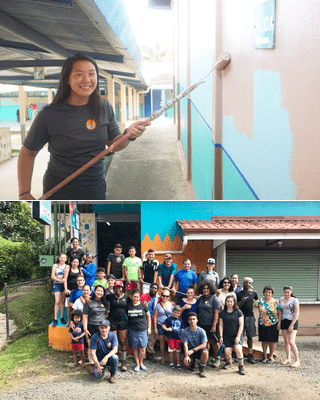 Judy in Costa Rica with Deer Hill