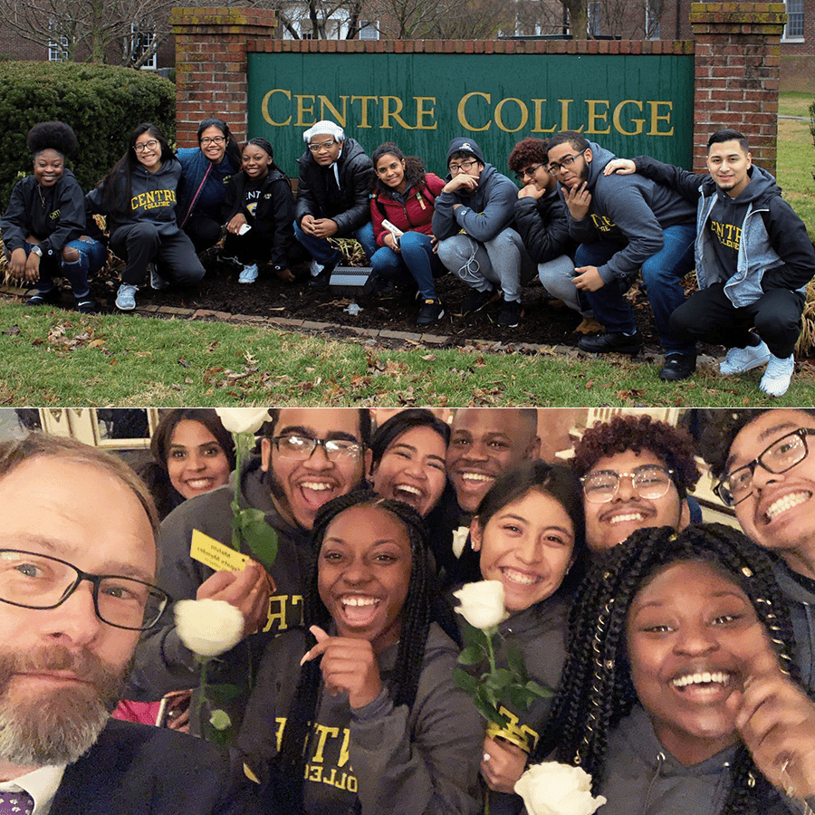 Saira with her Centre College Posse group