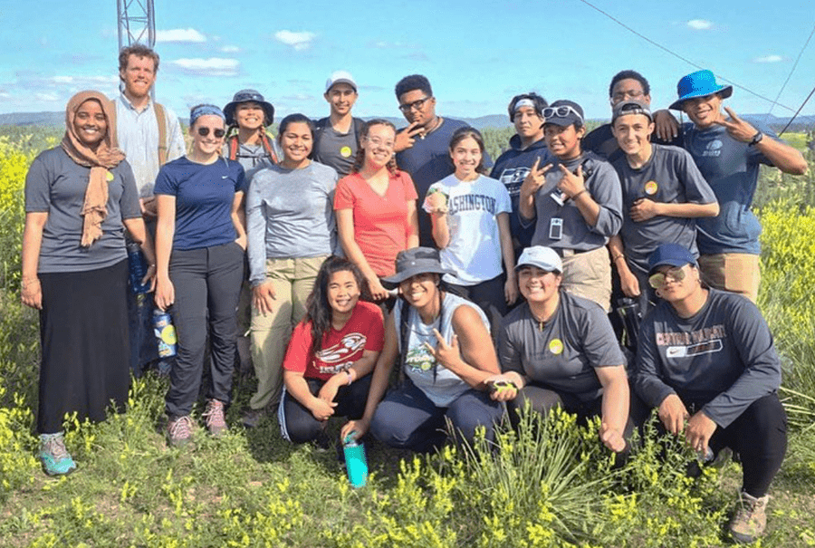 Summer Search Seattle students in Montana with VISIONS