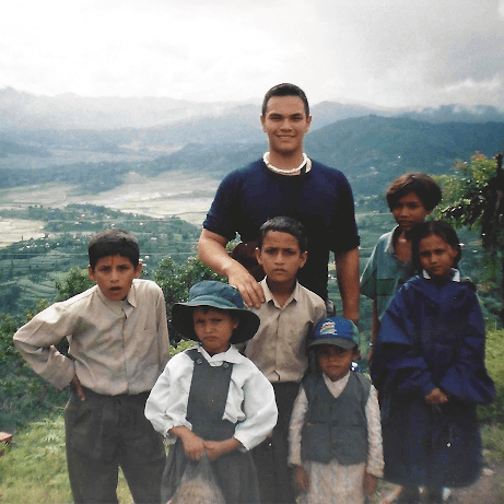 Niles in Nepal on an international service program