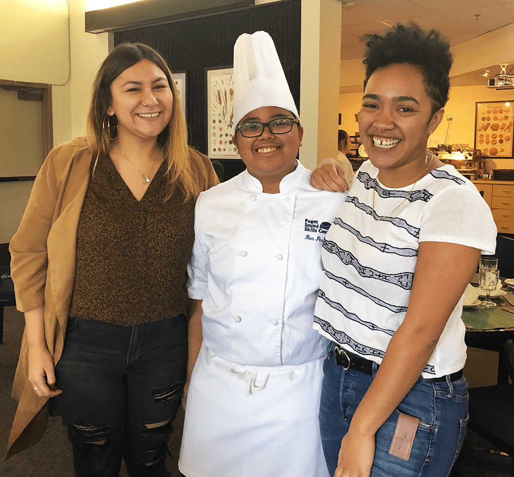 Ren with Mentors Regina and Monica
