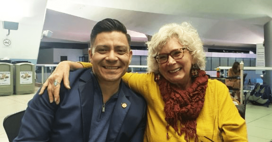 Summer Search alumnus Vasny and his former teacher Jan