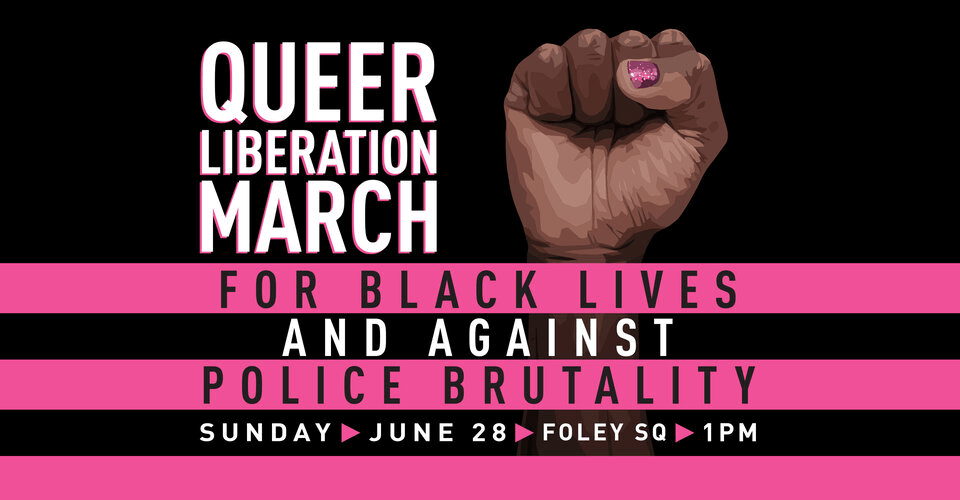 Queer Liberation March flyer