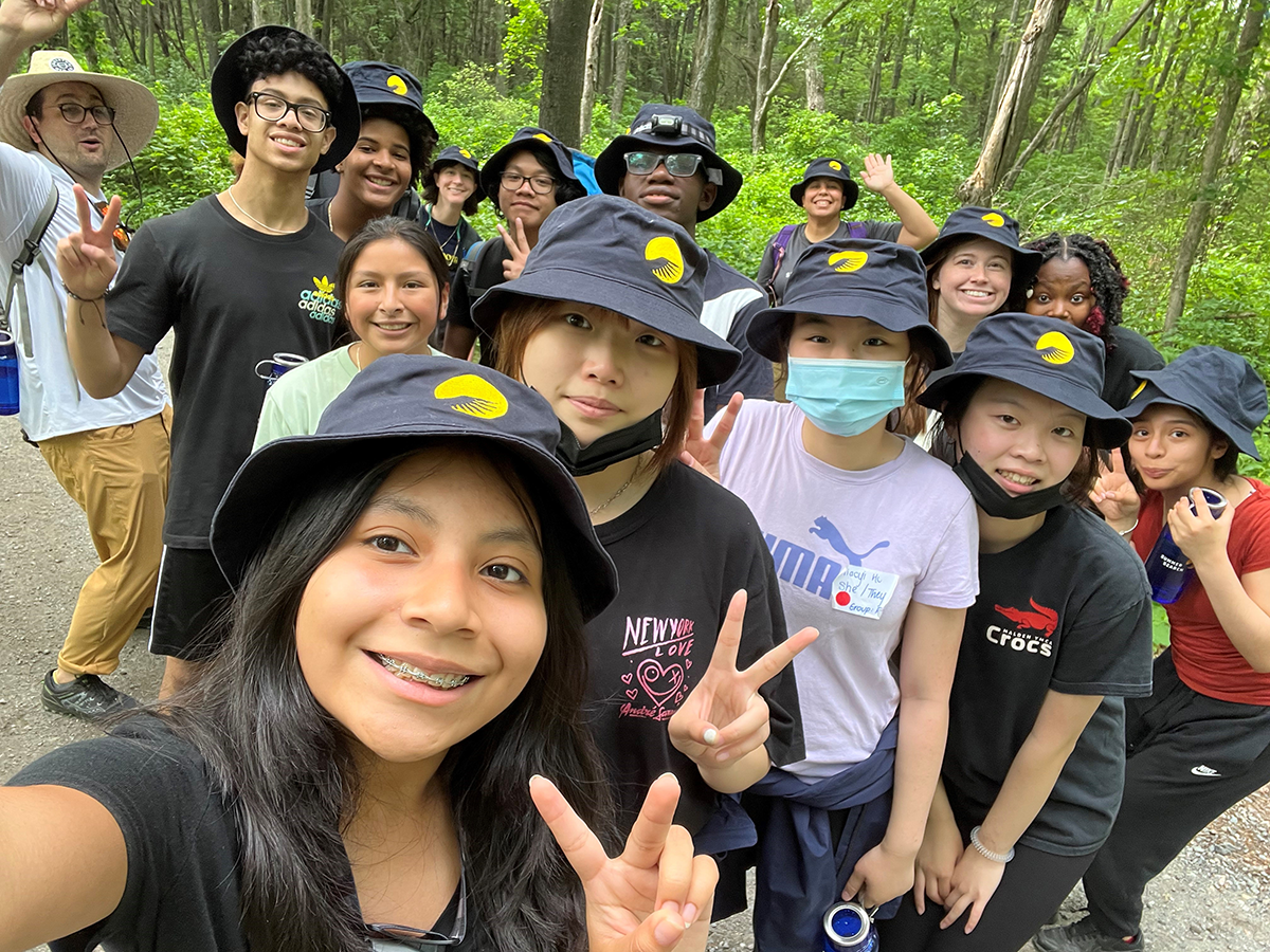 Boston Students at their Overnight Orientation